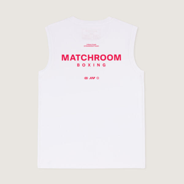 Matchroom Boxing Men's White Training Vest – image 2
