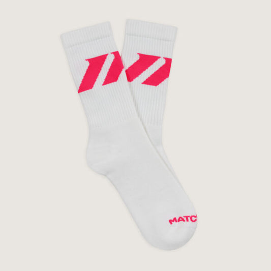 Matchroom Boxing Men's White Crew Socks – image 1
