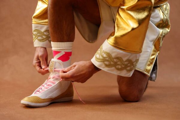 Matchroom Boxing Men's White Crew Socks – image 3